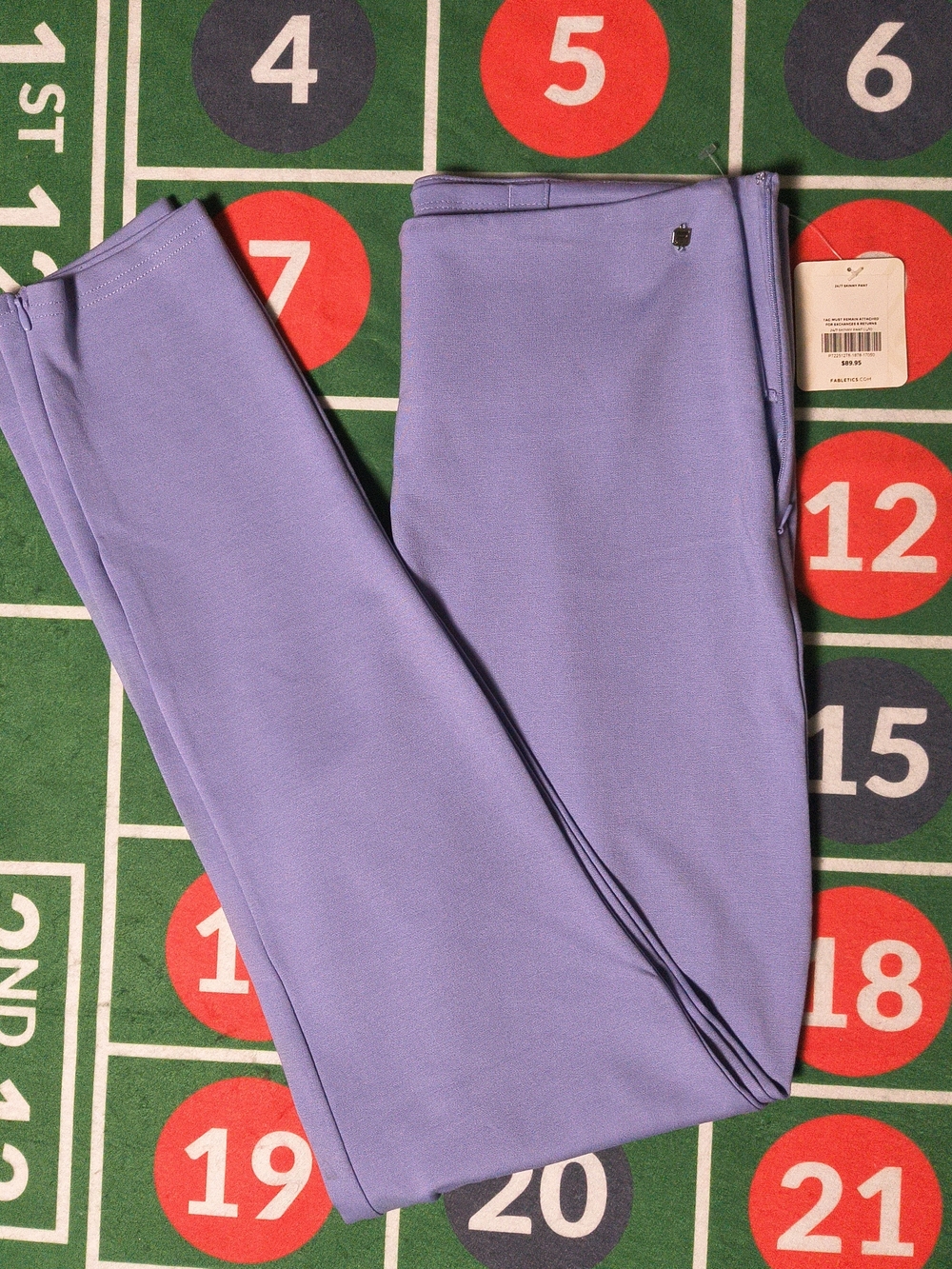 Fabletics 24/7 Skinny Pants Women's Large 10 Blue Stretch NWT
